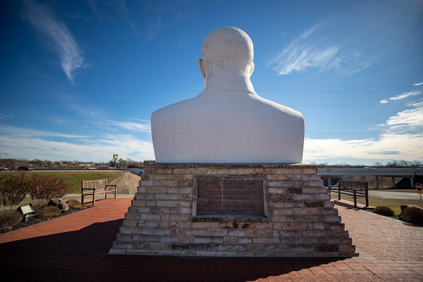 Eisenhower Veterans Monument in Denison, Texas (Giant Head)