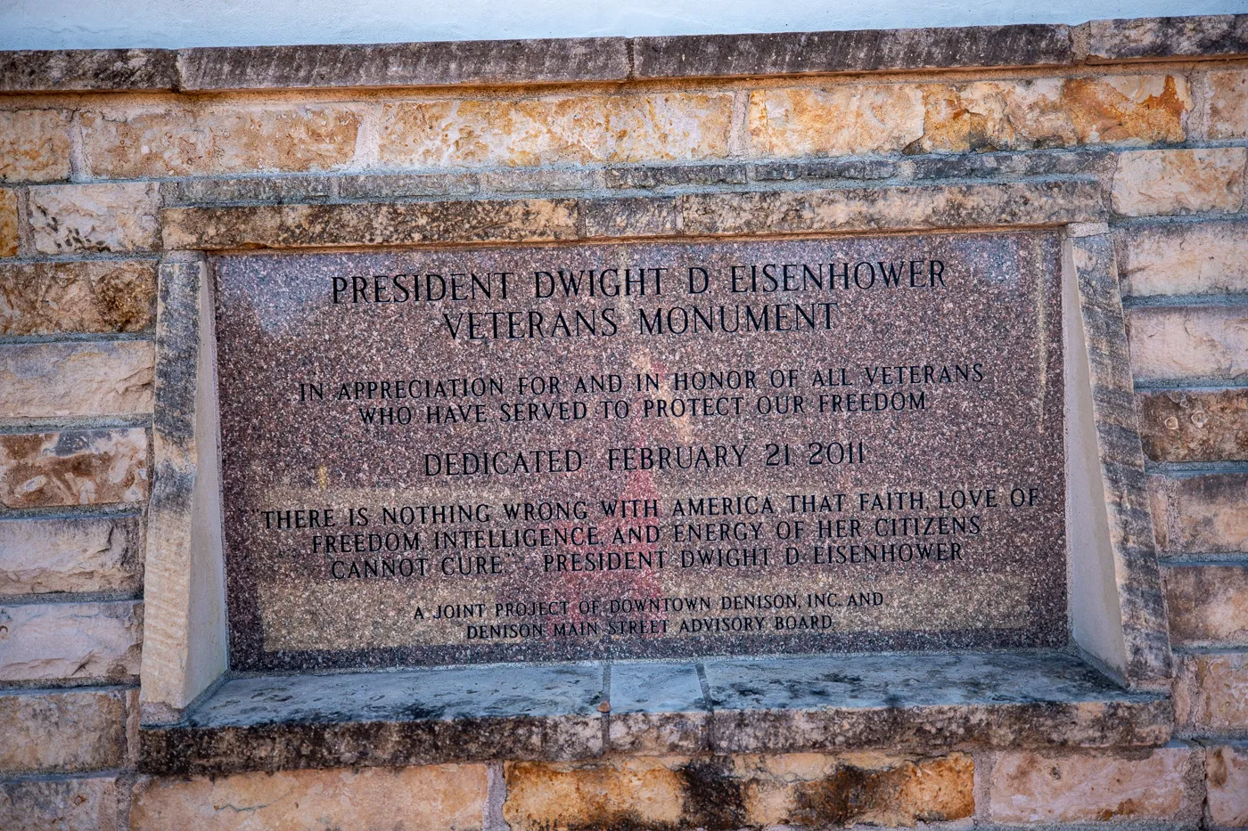 Eisenhower Veterans Monument in Denison, Texas (Giant Head)