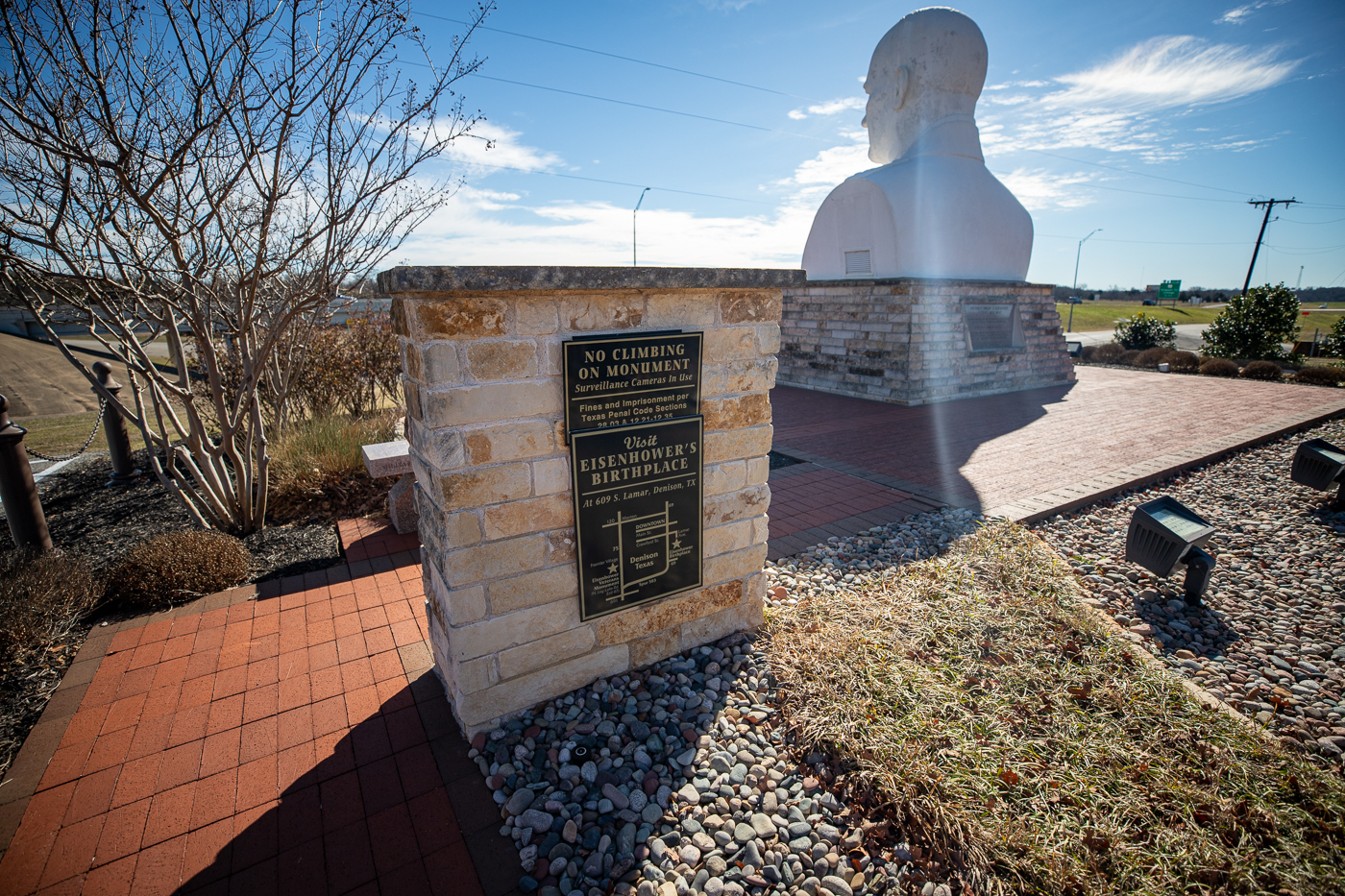 Eisenhower Veterans Monument in Denison, Texas (Giant Head)