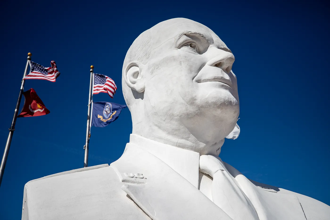 Eisenhower Veterans Monument in Denison, Texas (Giant Head)