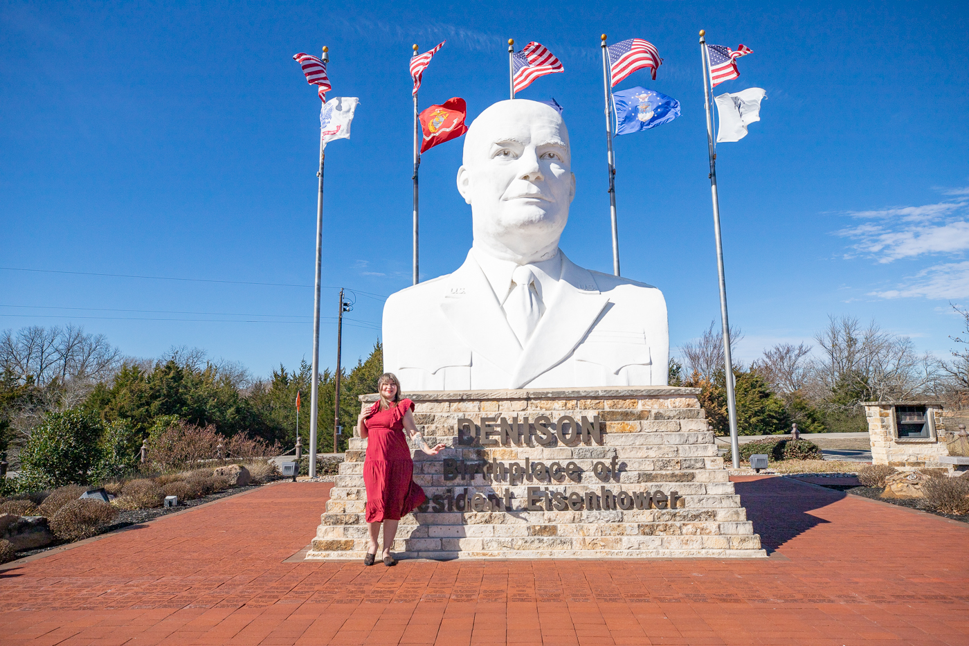 Eisenhower Veterans Monument in Denison, Texas (Giant Head)