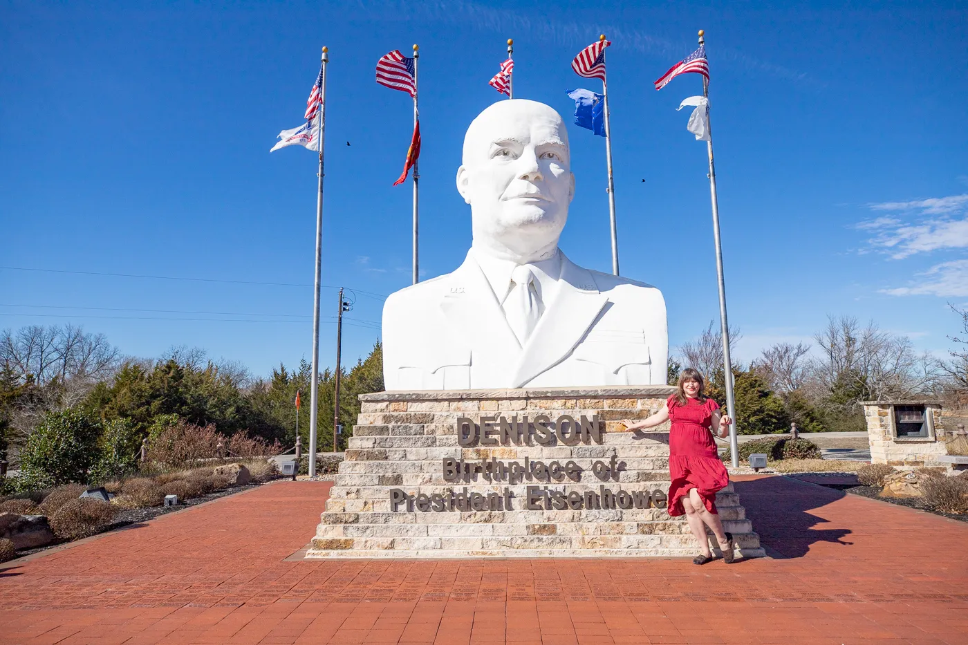 Eisenhower Veterans Monument in Denison, Texas (Giant Head)