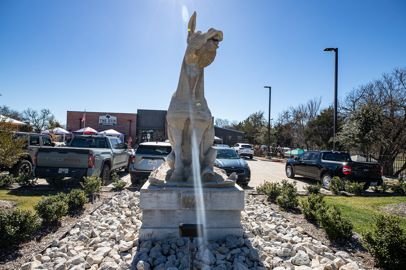 LMAO Sculpture in McKinney, Texas (Mule Statue)