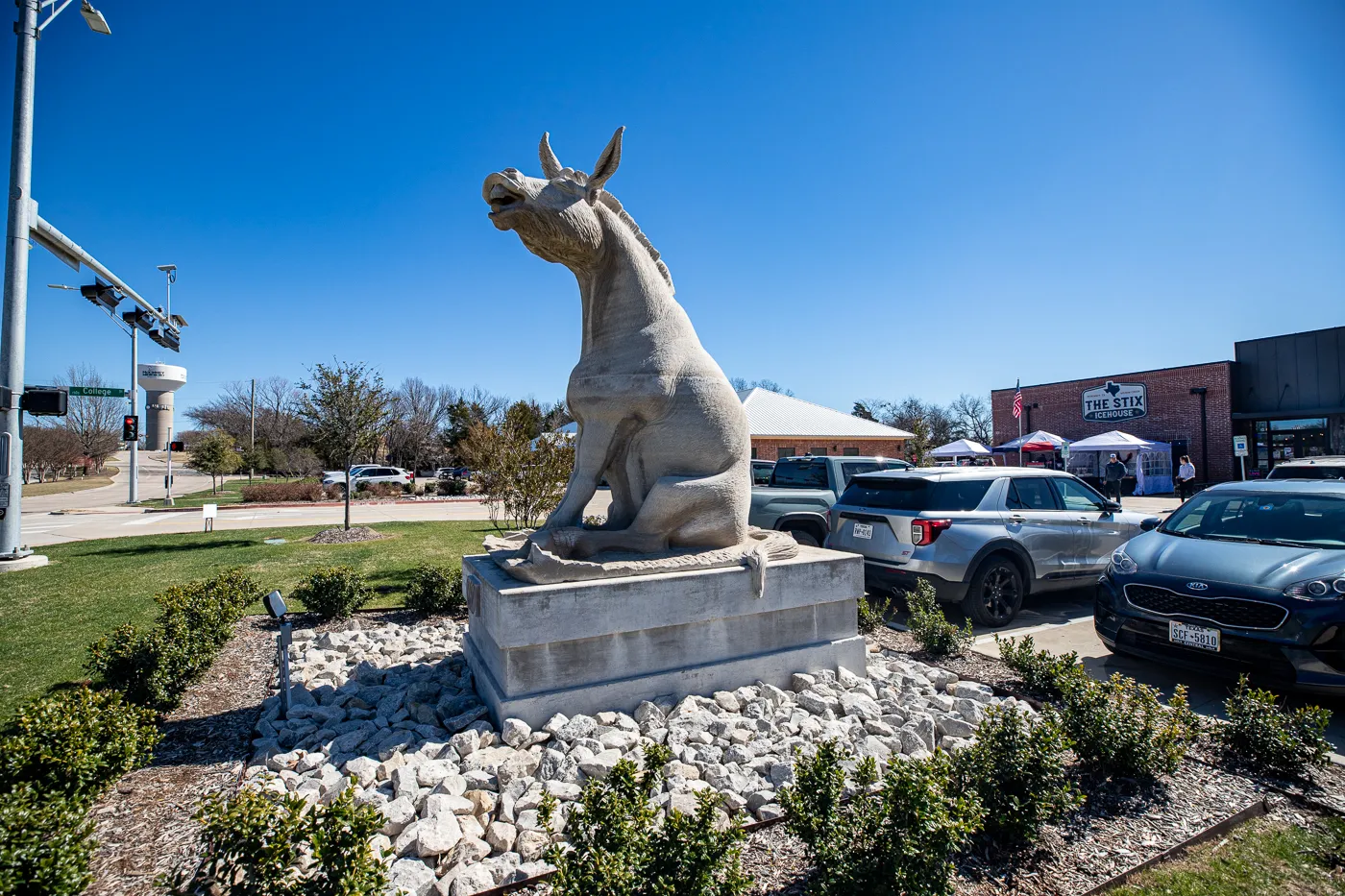 LMAO Sculpture in McKinney, Texas (Mule Statue)
