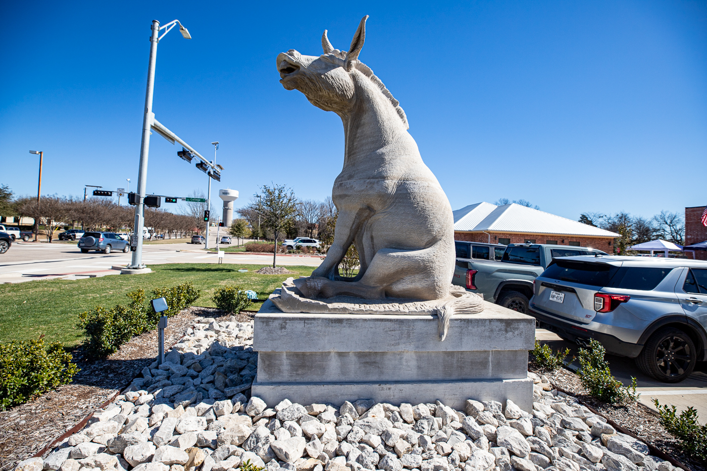 LMAO Sculpture in McKinney, Texas (Mule Statue)