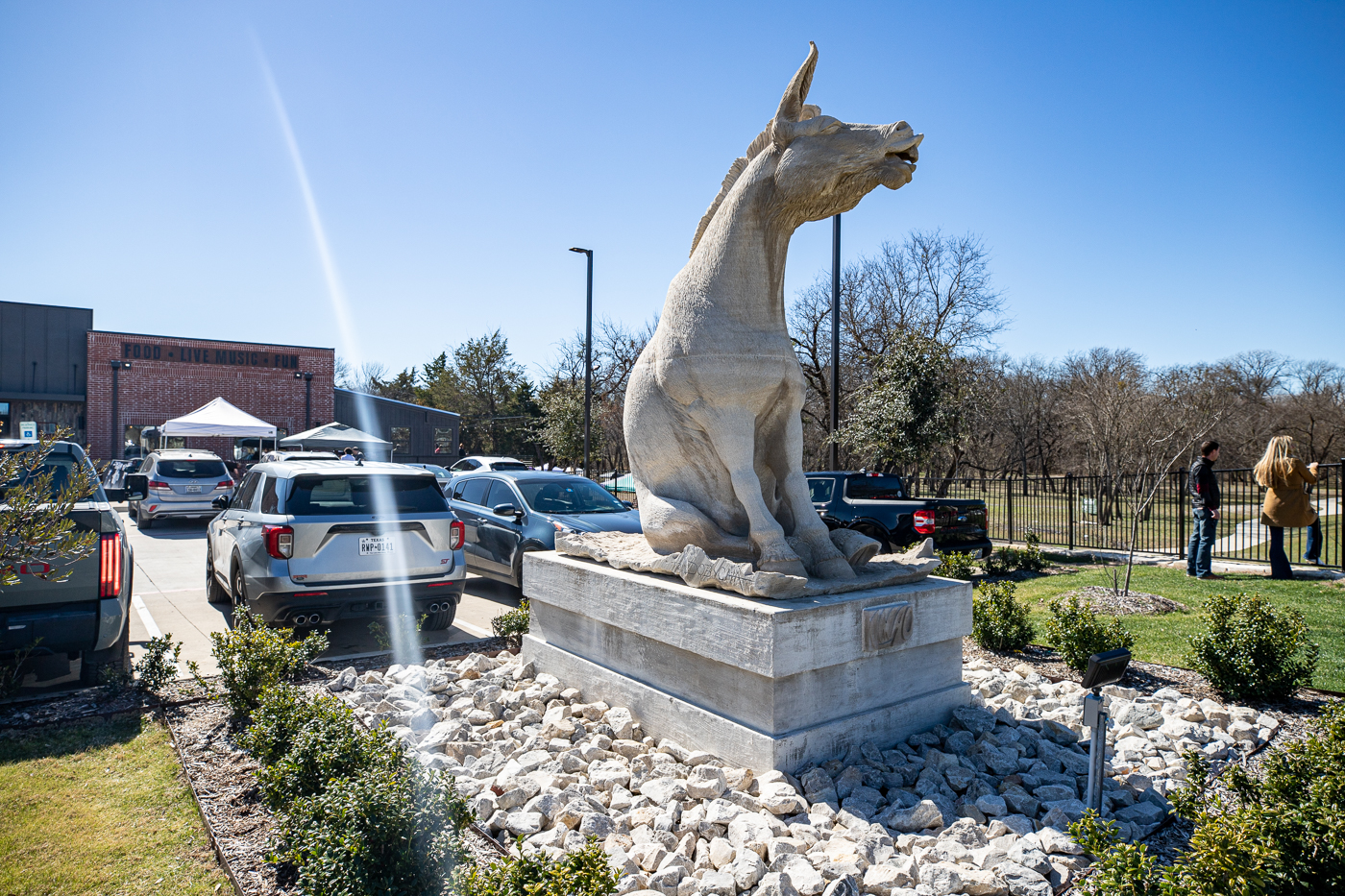 LMAO Sculpture in McKinney, Texas (Mule Statue)