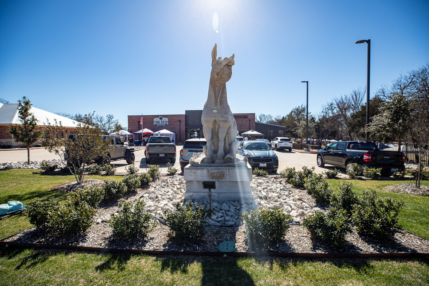 LMAO Sculpture in McKinney, Texas (Mule Statue)