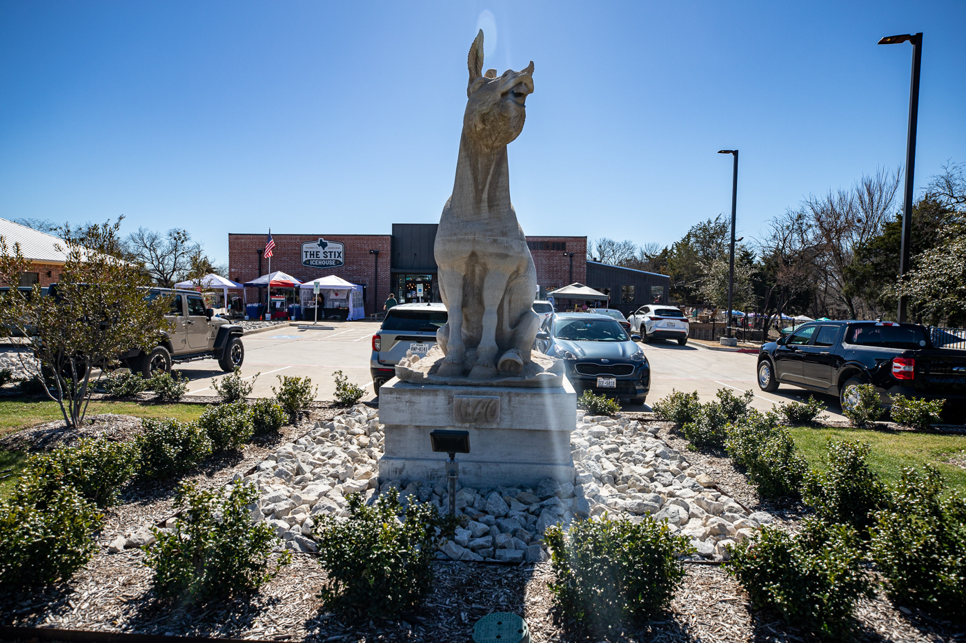 LMAO Sculpture in McKinney, Texas (Mule Statue)