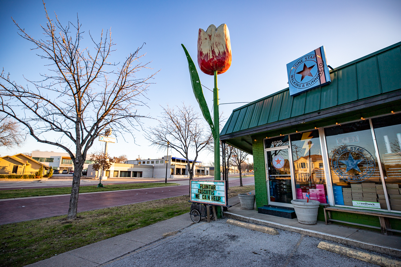 Giant Tulip in Fort Worth, Texas roadside attraction