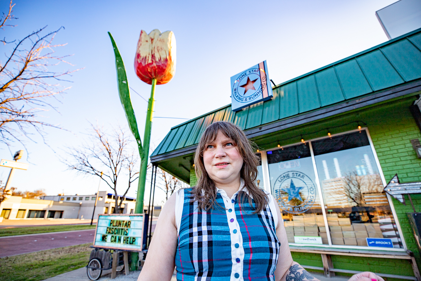 Giant Tulip in Fort Worth, Texas roadside attraction