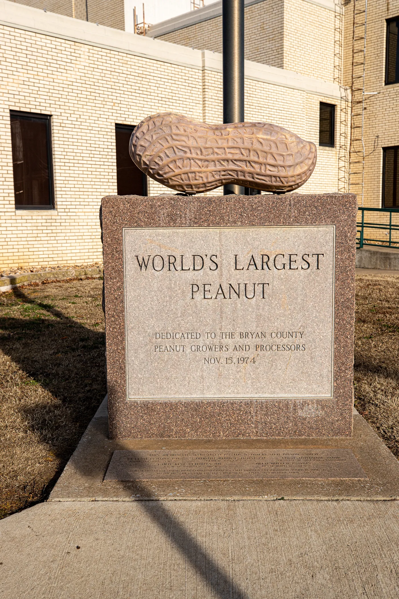 World's Largest Peanut in Durant, Oklahoma roadside attraction