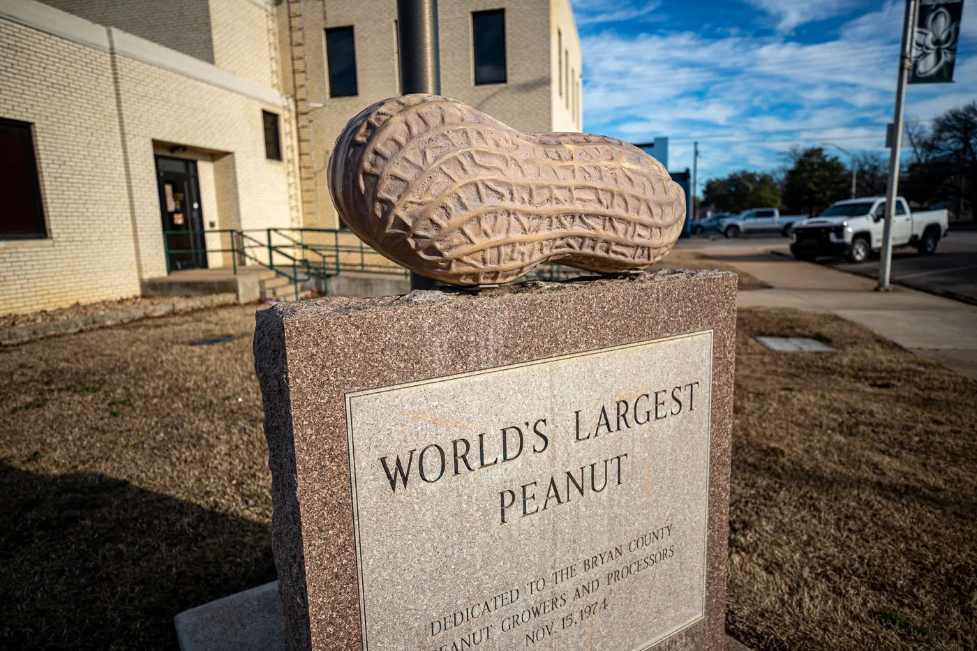 World's Largest Peanut in Durant, Oklahoma roadside attraction