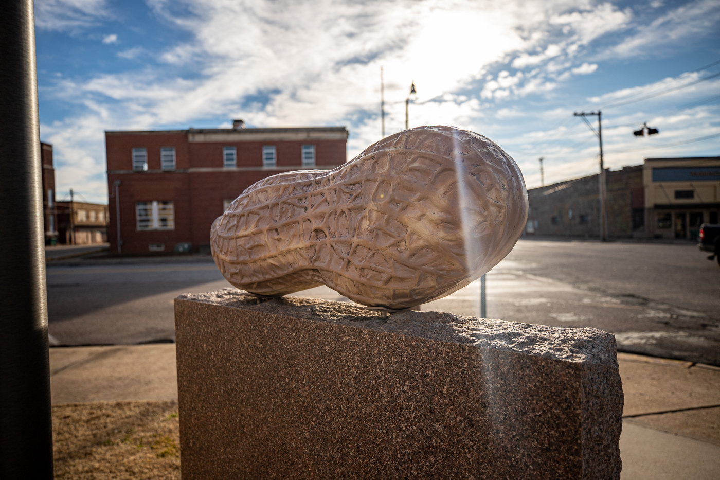 World's Largest Peanut in Durant, Oklahoma roadside attraction