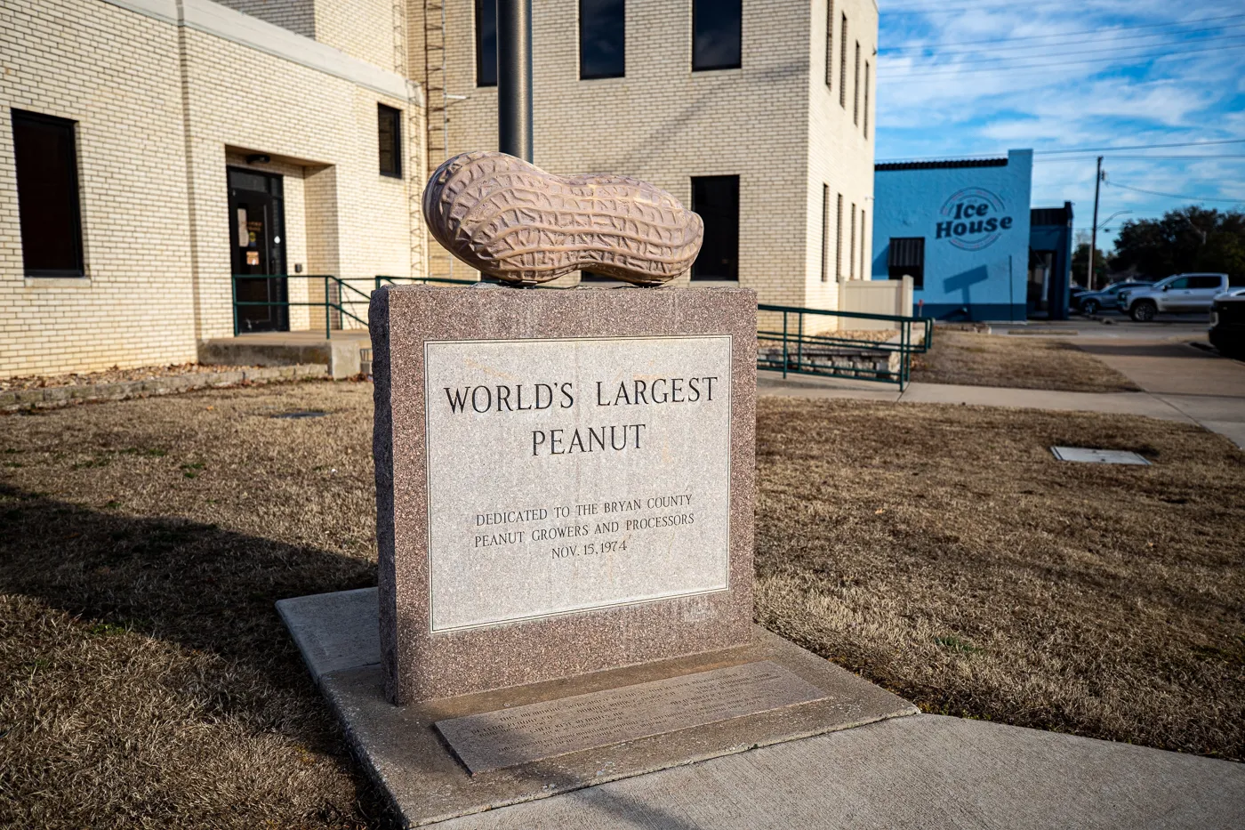 World's Largest Peanut in Durant, Oklahoma roadside attraction