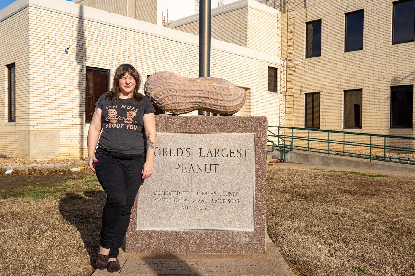 World's Largest Peanut in Durant, Oklahoma roadside attraction