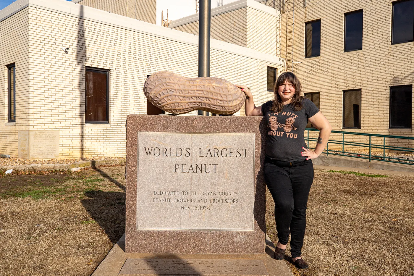 World's Largest Peanut in Durant, Oklahoma roadside attraction