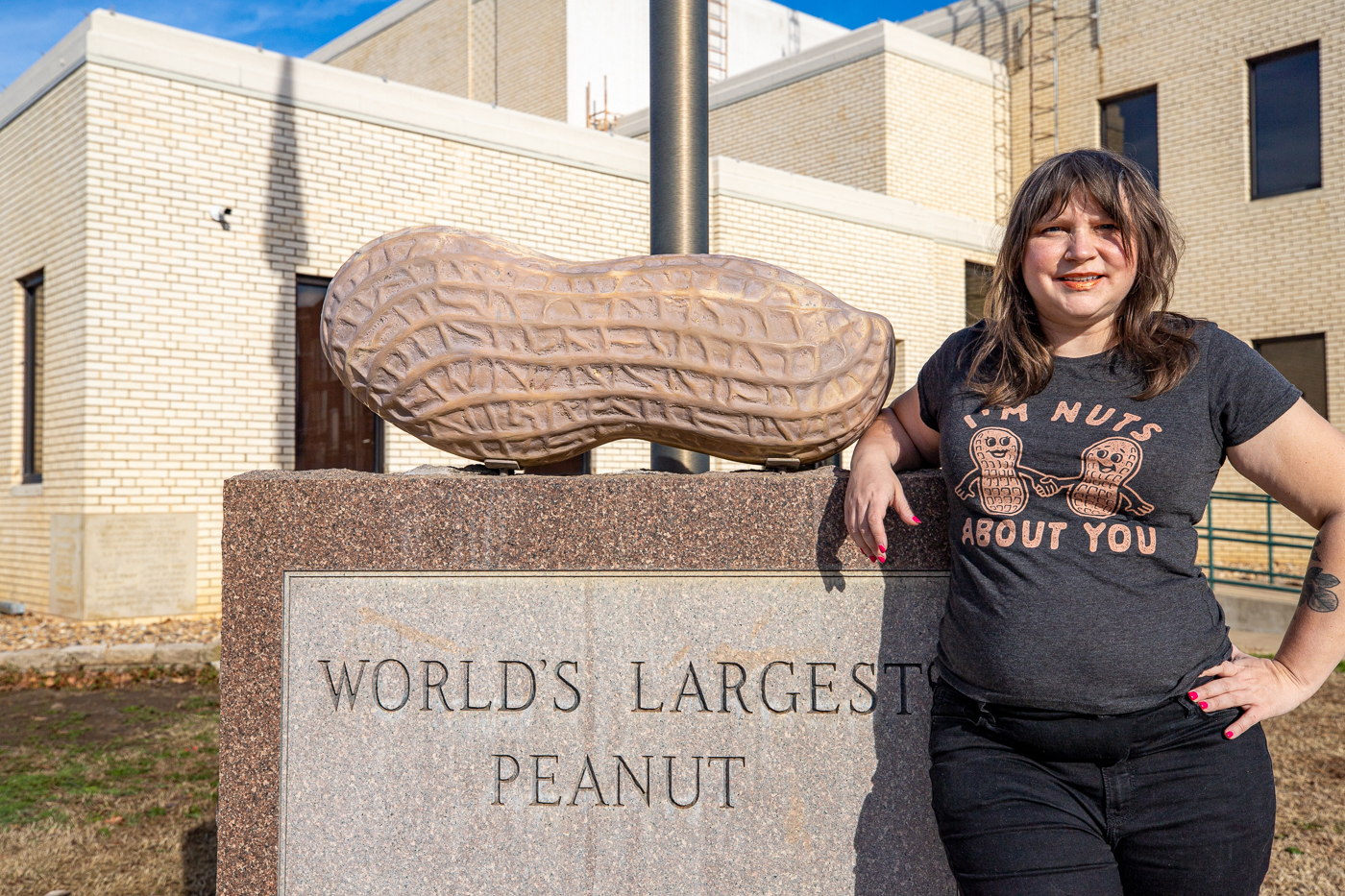 World's Largest Peanut in Durant, Oklahoma roadside attraction