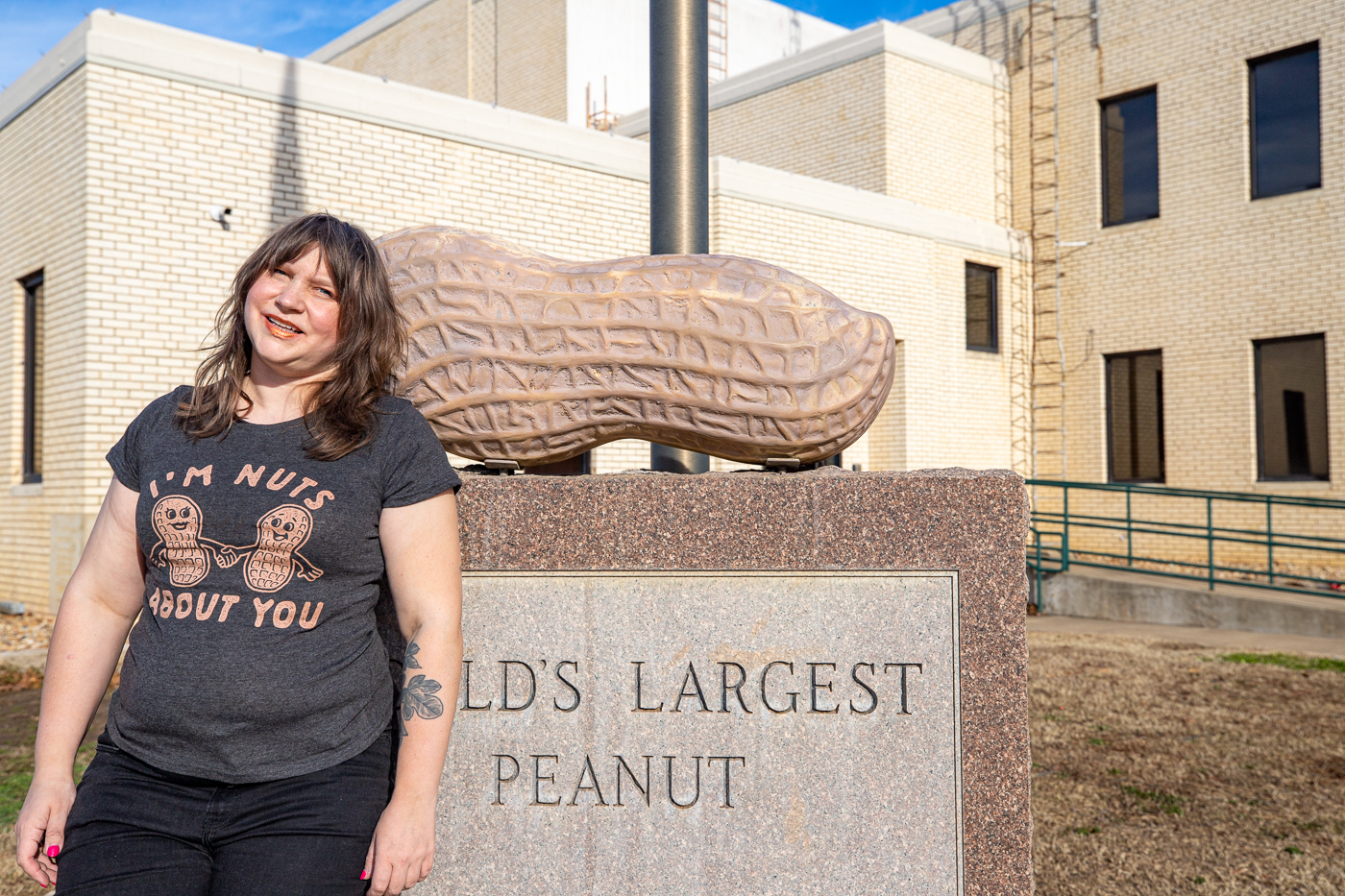 World's Largest Peanut in Durant, Oklahoma roadside attraction