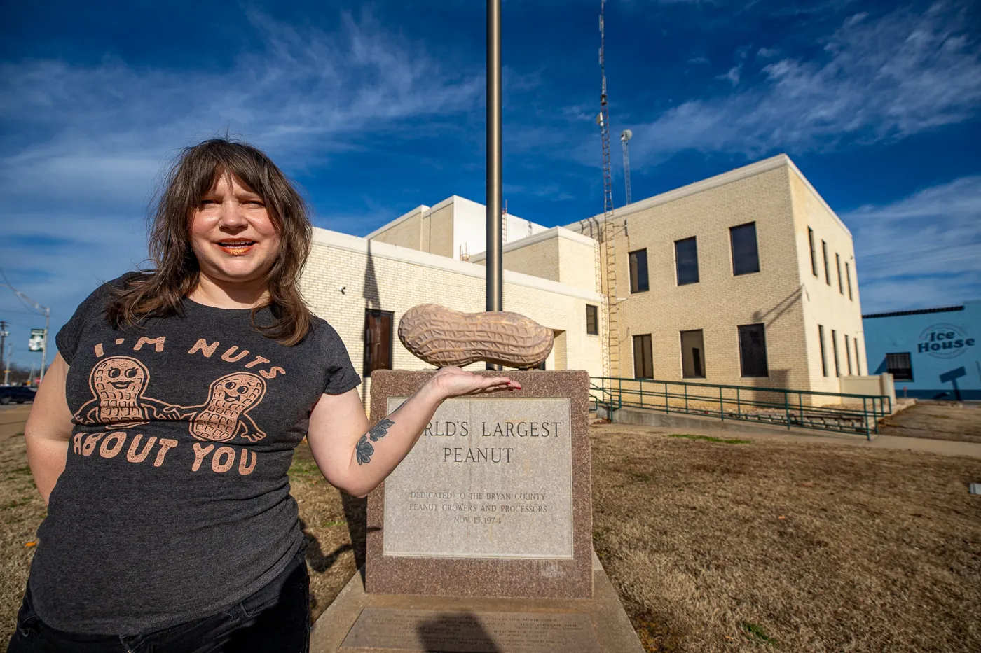 World's Largest Peanut in Durant, Oklahoma roadside attraction