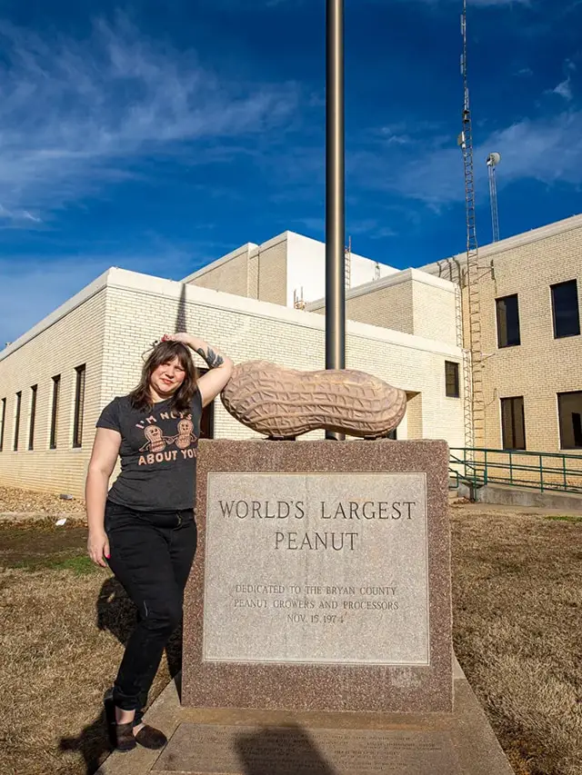 World’s Largest Peanut - Roadside Attraction in Durant, Oklahoma