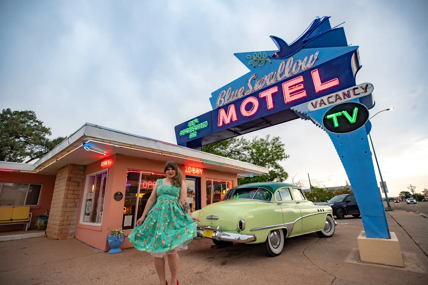 Blue Swallow Motel in Tucumcari, New Mexico (Route 66 Motel)