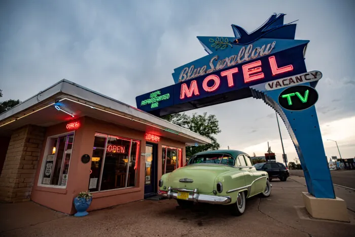 Blue Swallow Motel in Tucumcari, New Mexico (Route 66 Motel)