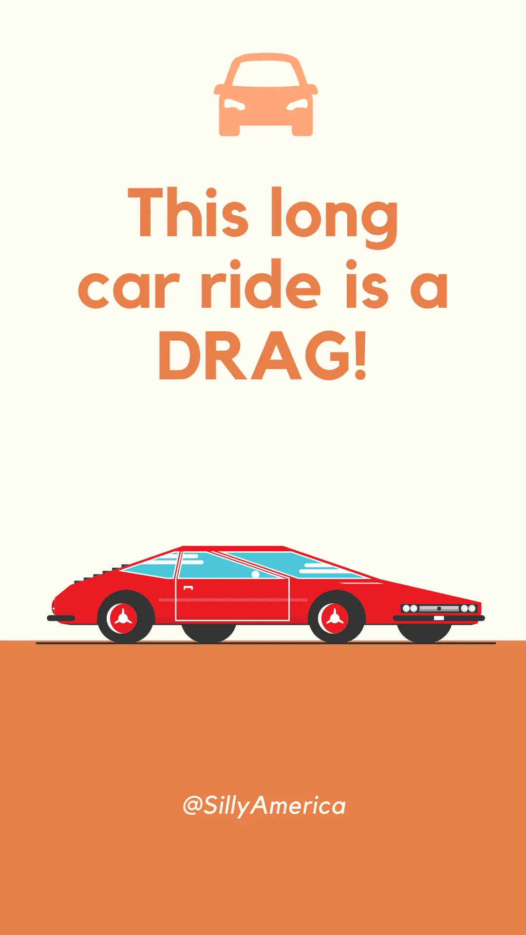 This long car ride is a DRAG! - Car Puns to fuel your road trip content!