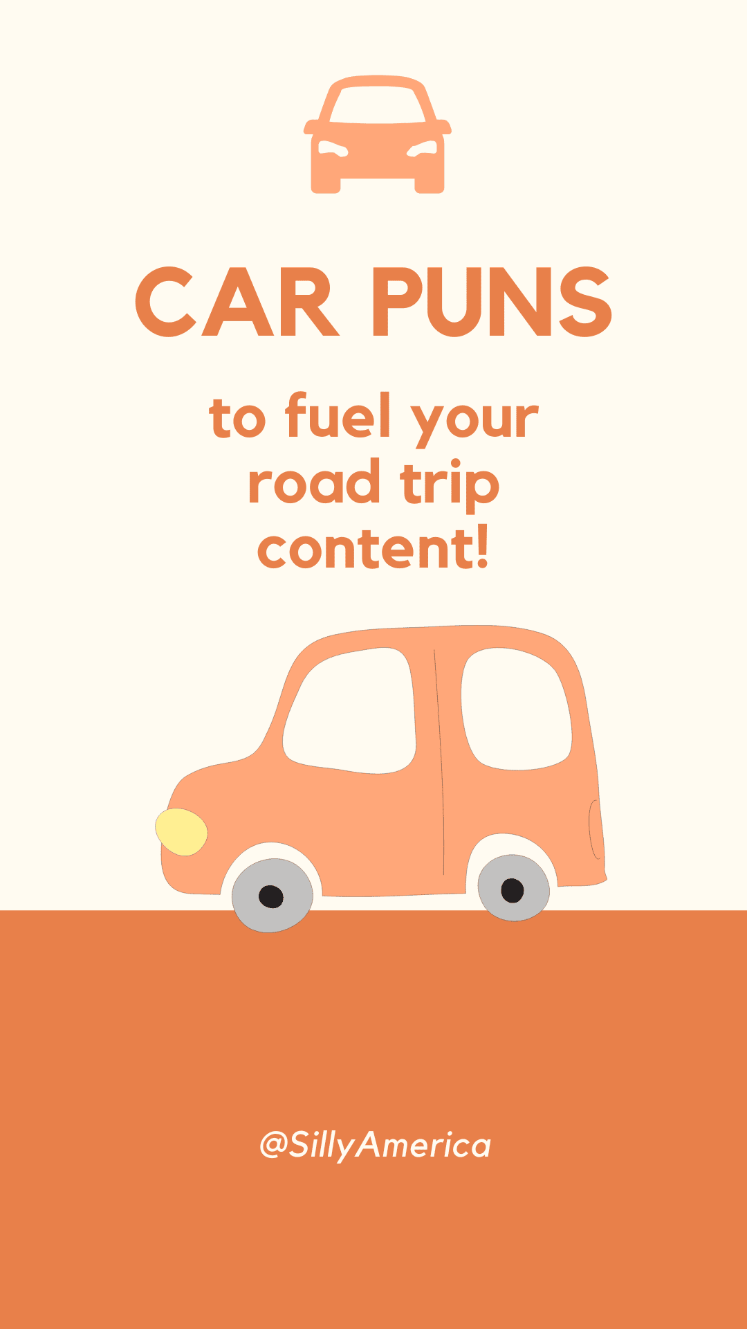 Putting together a list of funny car puns was EXHAUSTING! But it was worth it knowing these ideas will FUEL your road trip content! If you're looking for the best car puns to use as captions for Instagram, in articles or blog posts, or on other social media posts, these dad-joke worthy wordplays are for you! Reach for the CARS and keep scrolling to use these fun car puns as Instagram captions for your travel photos or just to have a good chuckle. #Puns #InstagramContent #Car #CarPuns #Cars