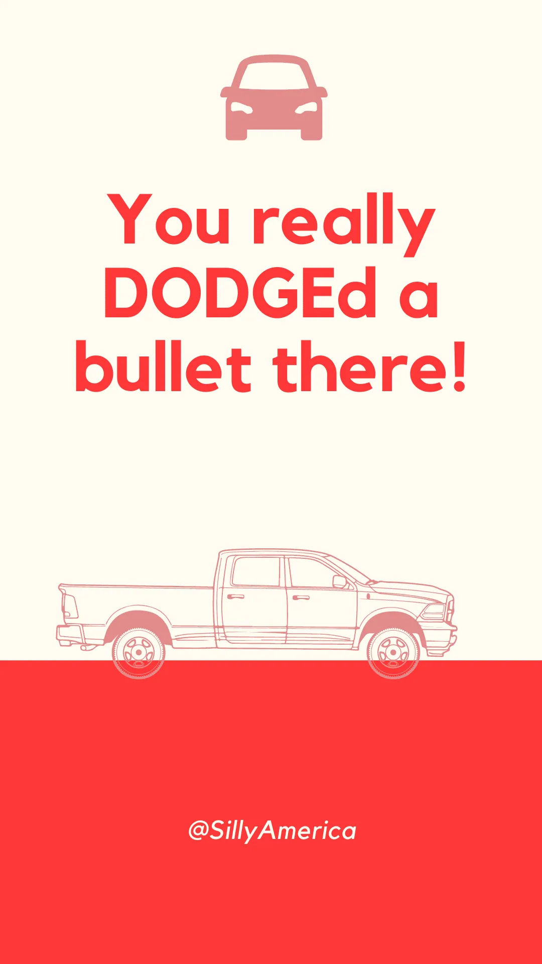You really DODGEd a bullet there! - Car Puns to fuel your road trip content!