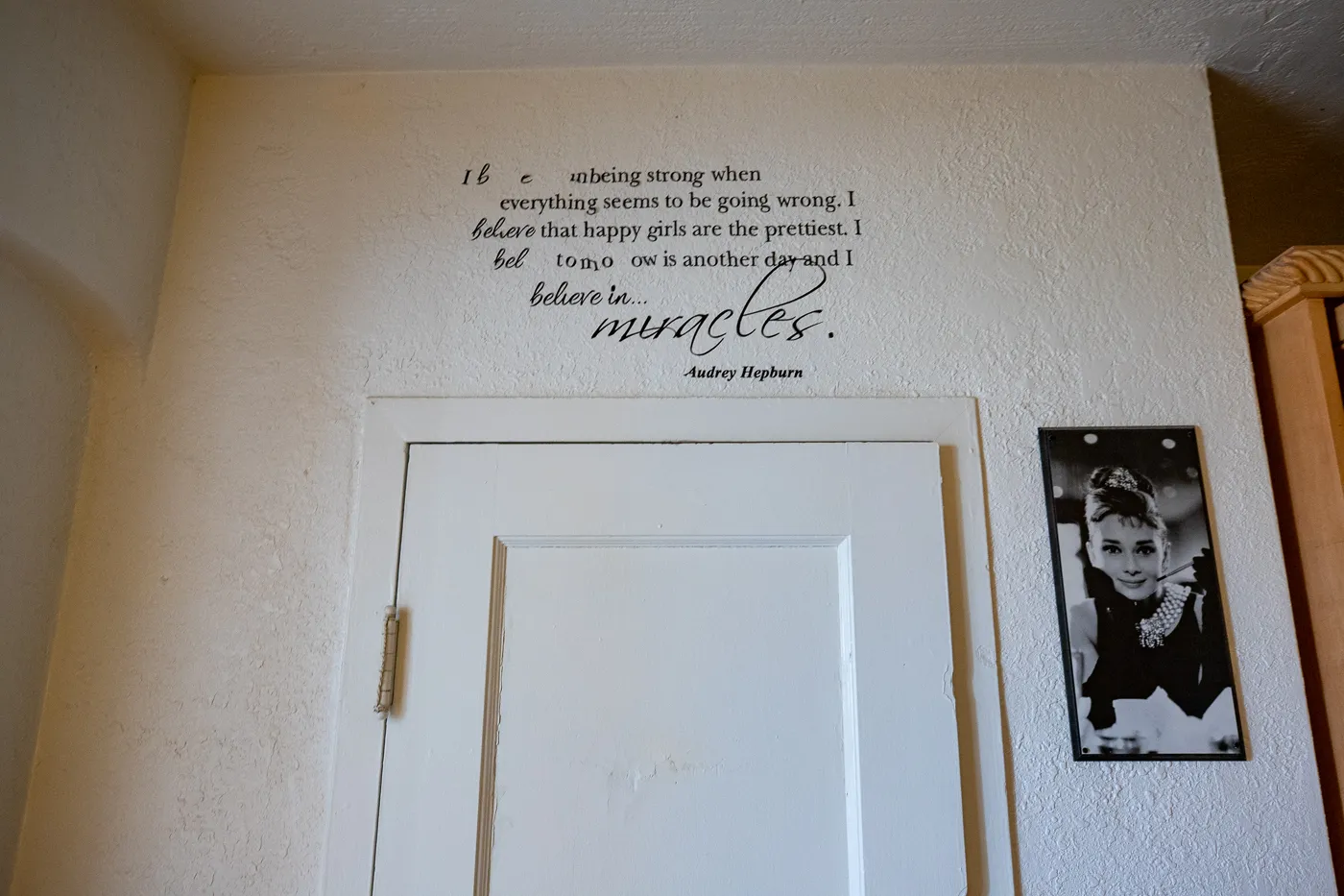 Audrey Hepburn Themed Motel Room - El Trovatore Motel in Kingman, Arizona -Route 66 Motel