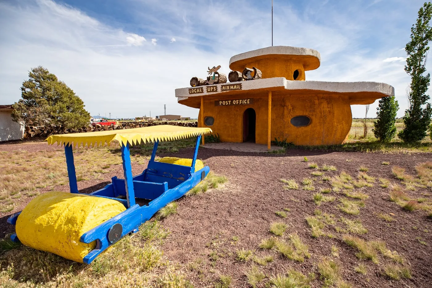 Bedrock Post Office at Flintstones Bedrock City in Williams, Arizona