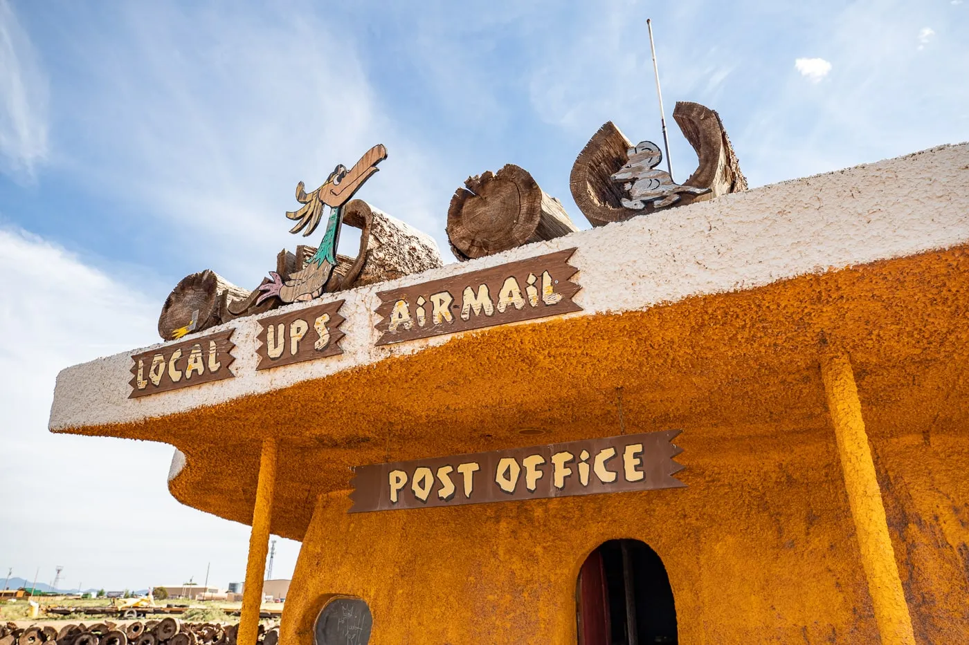 Bedrock Post Office at Flintstones Bedrock City in Williams, Arizona