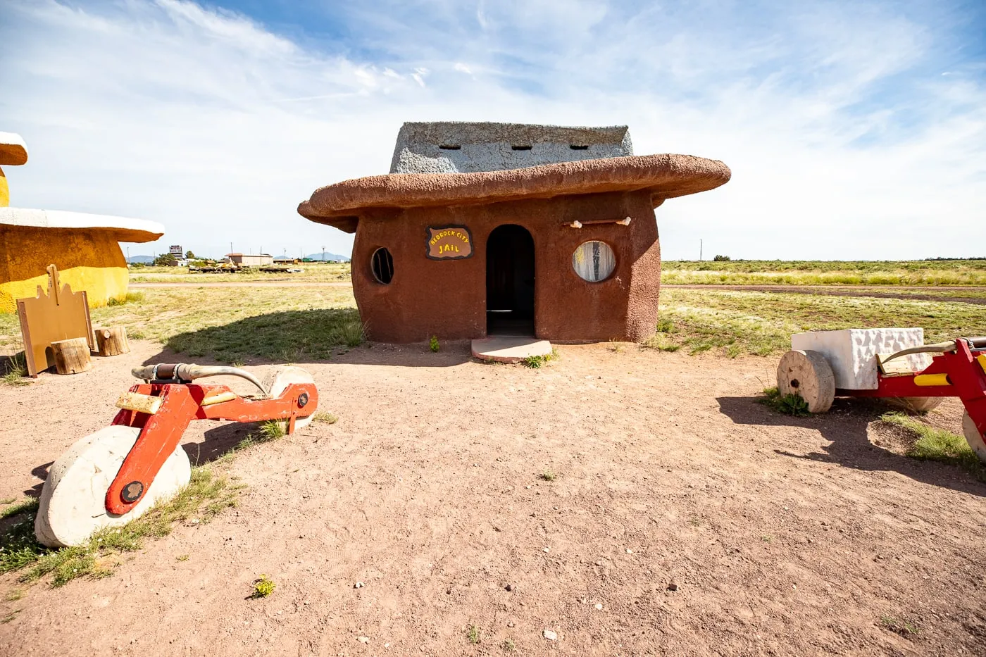 Bedrock City Jail at Flintstones Bedrock City in Williams, Arizona