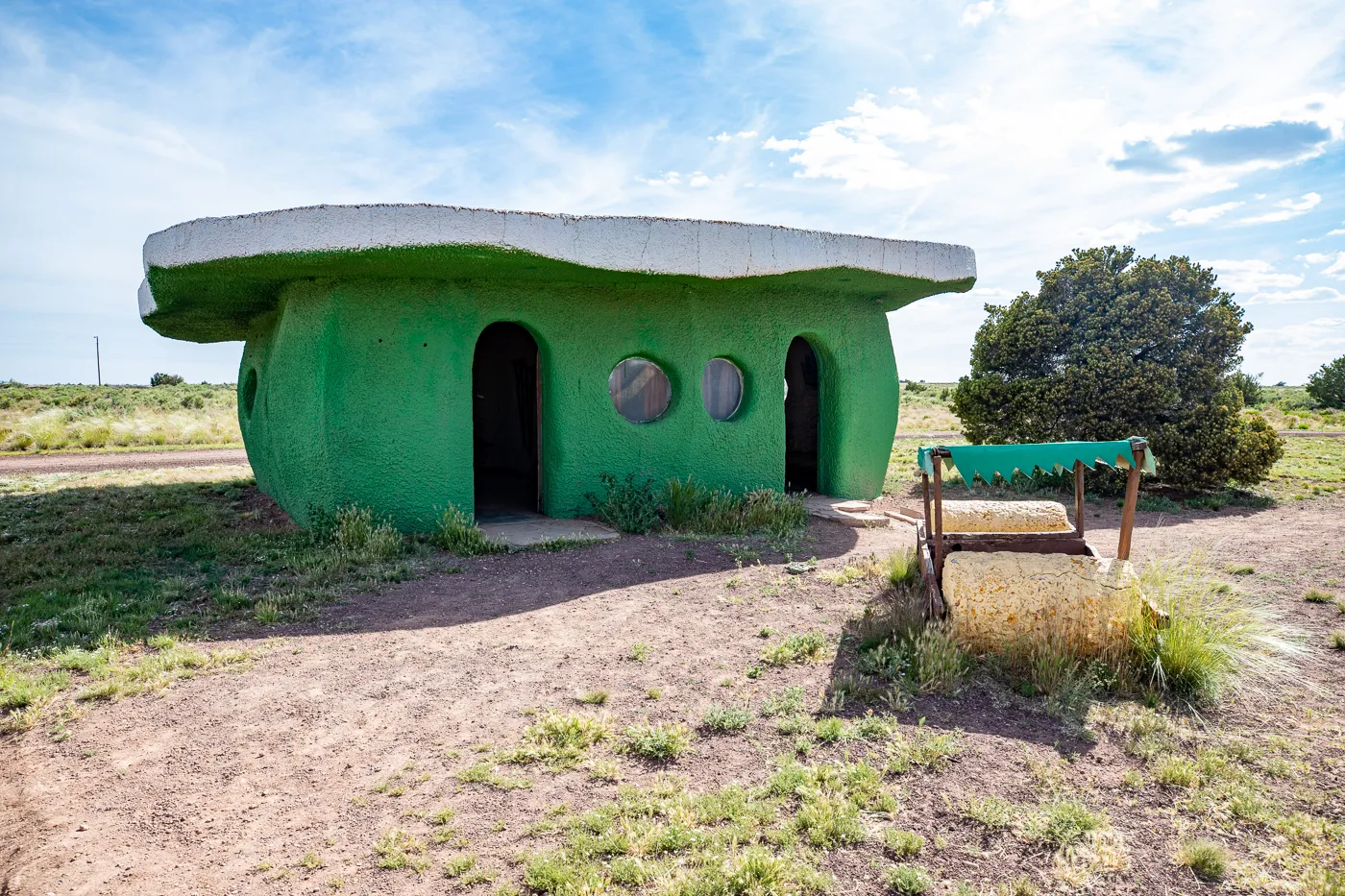 Prehistoric Dentist Office at Flintstones Bedrock City in Williams, Arizona