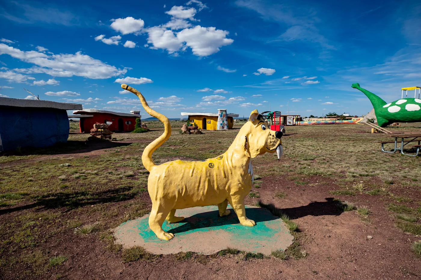 Saber-Toothed Cat at Flintstones Bedrock City in Williams, Arizona