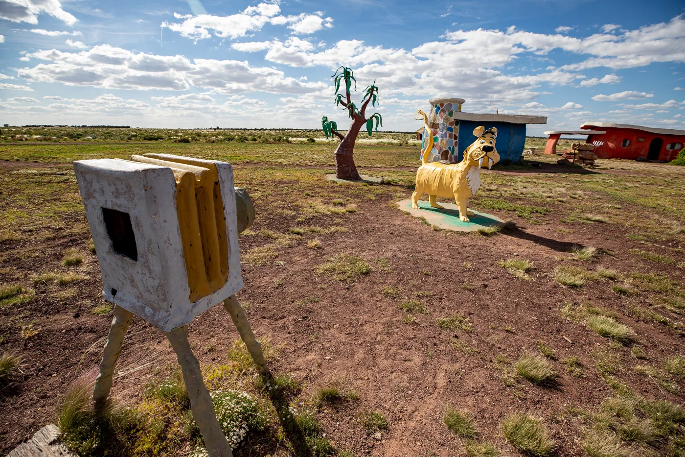 Saber-Toothed Cat at Flintstones Bedrock City in Williams, Arizona