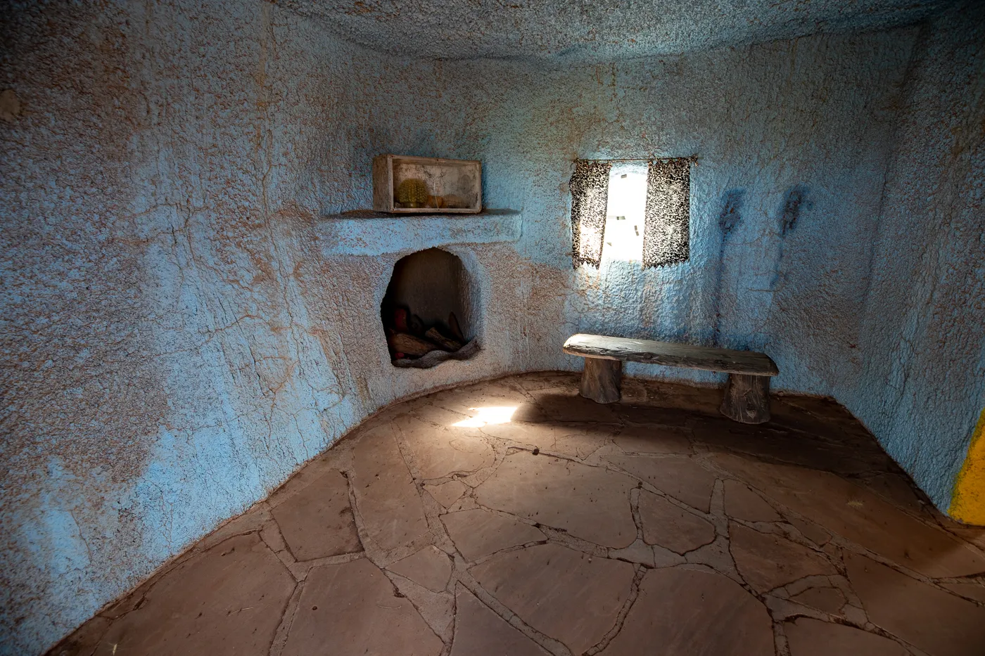 Inside Fred's House at Flintstones Bedrock City in Williams, Arizona