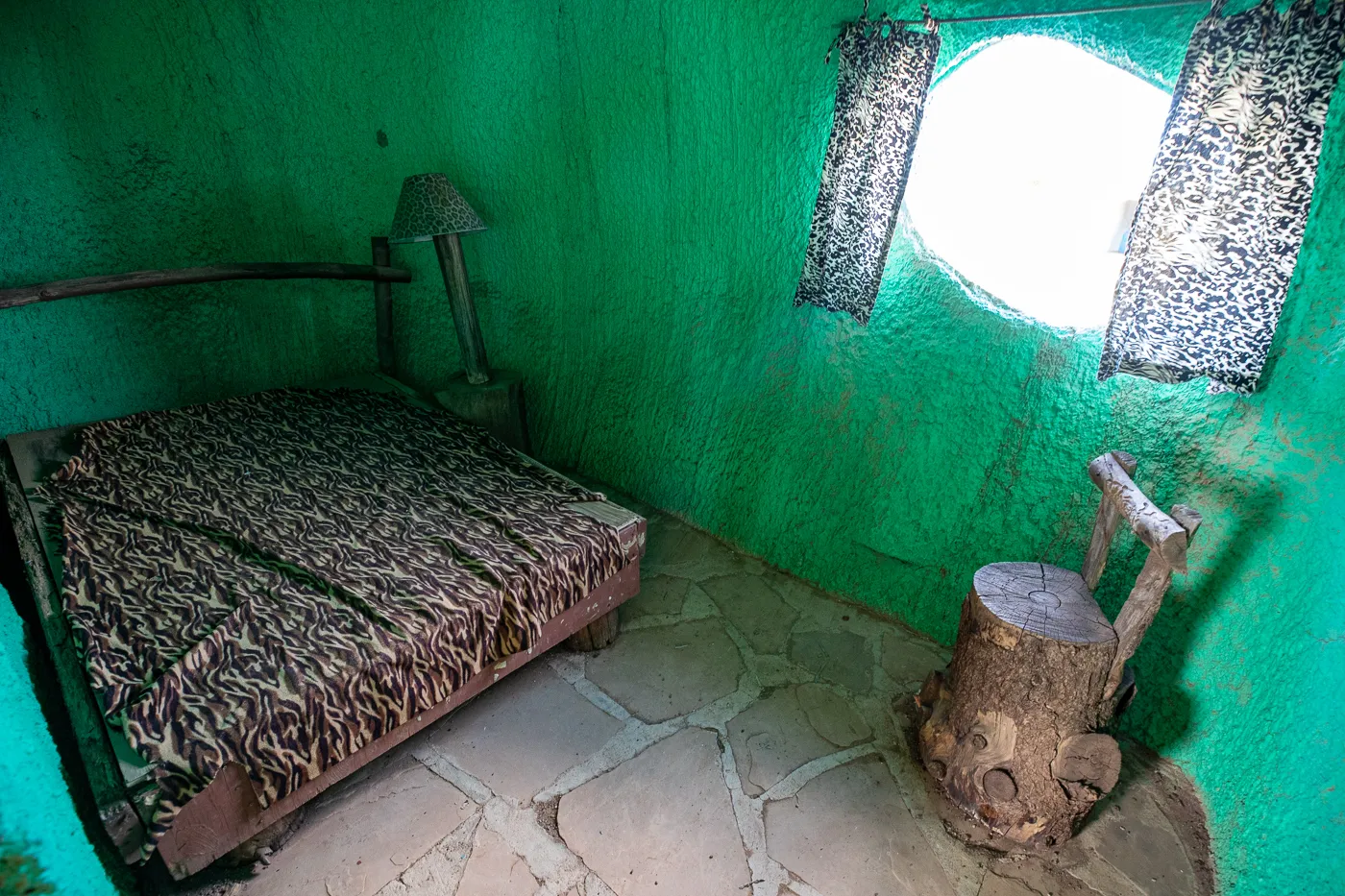 Inside Fred's House at Flintstones Bedrock City in Williams, Arizona