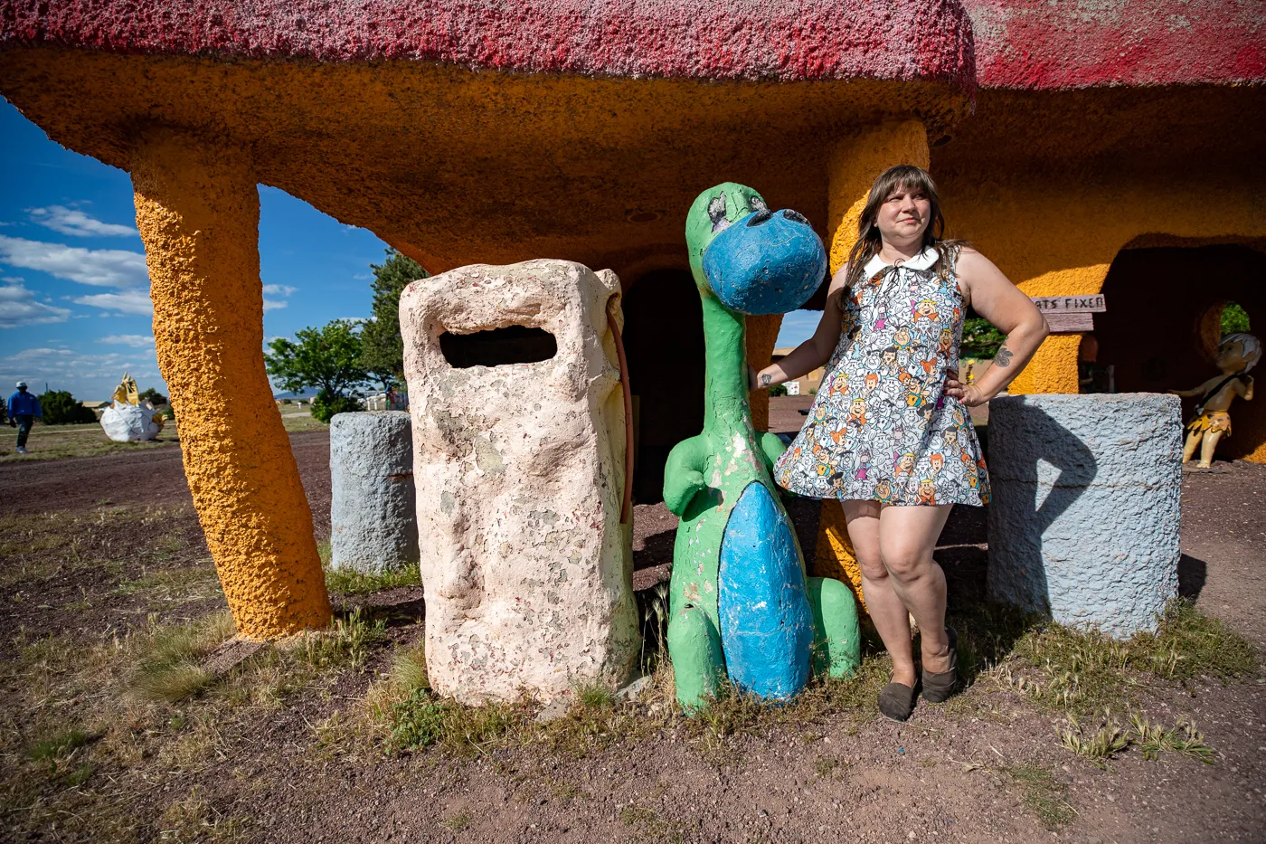 Dino Gas Station at Flintstones Bedrock City in Williams, Arizona