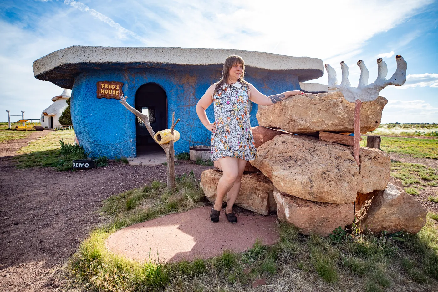 Fred's House at Flintstones Bedrock City in Williams, Arizona