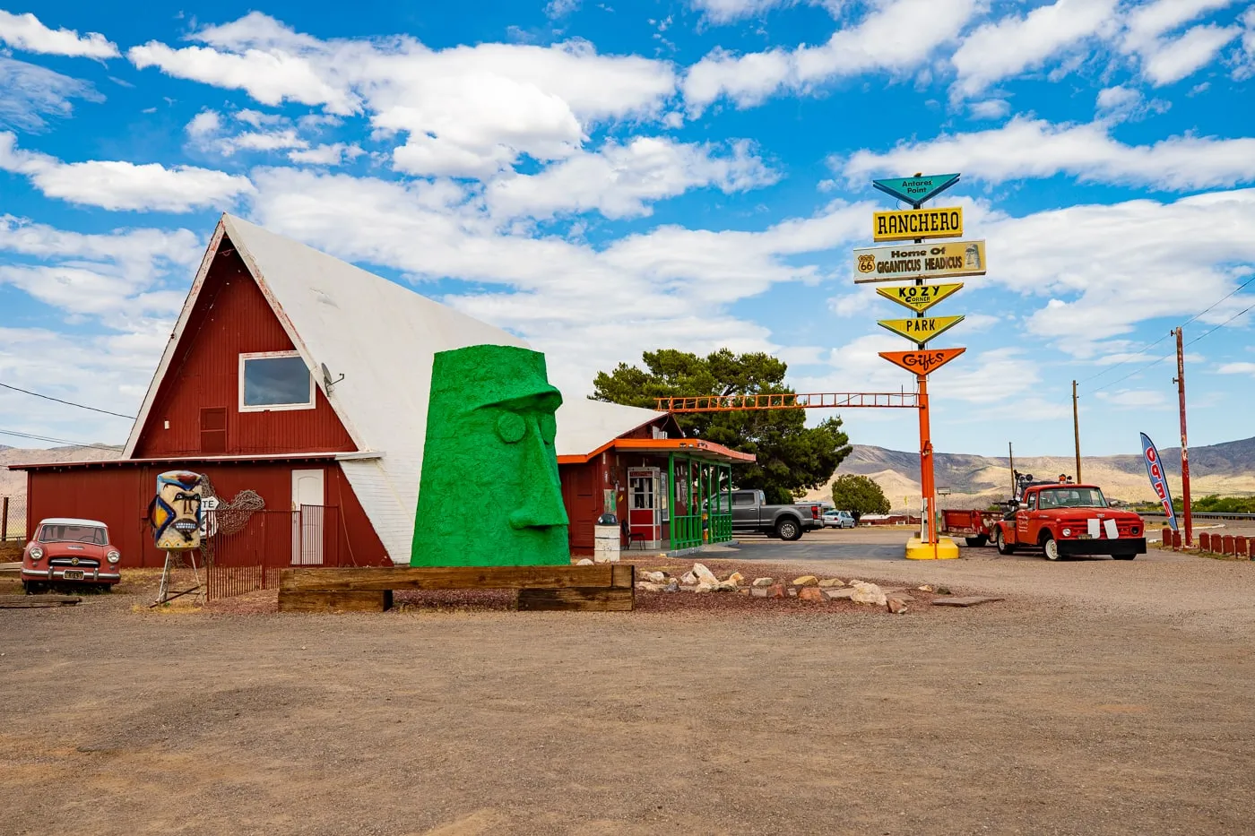 Antares Point Visitor Center & Gift Shop on Route 66 in Kingman, Arizona - home of Giganticus Headicus