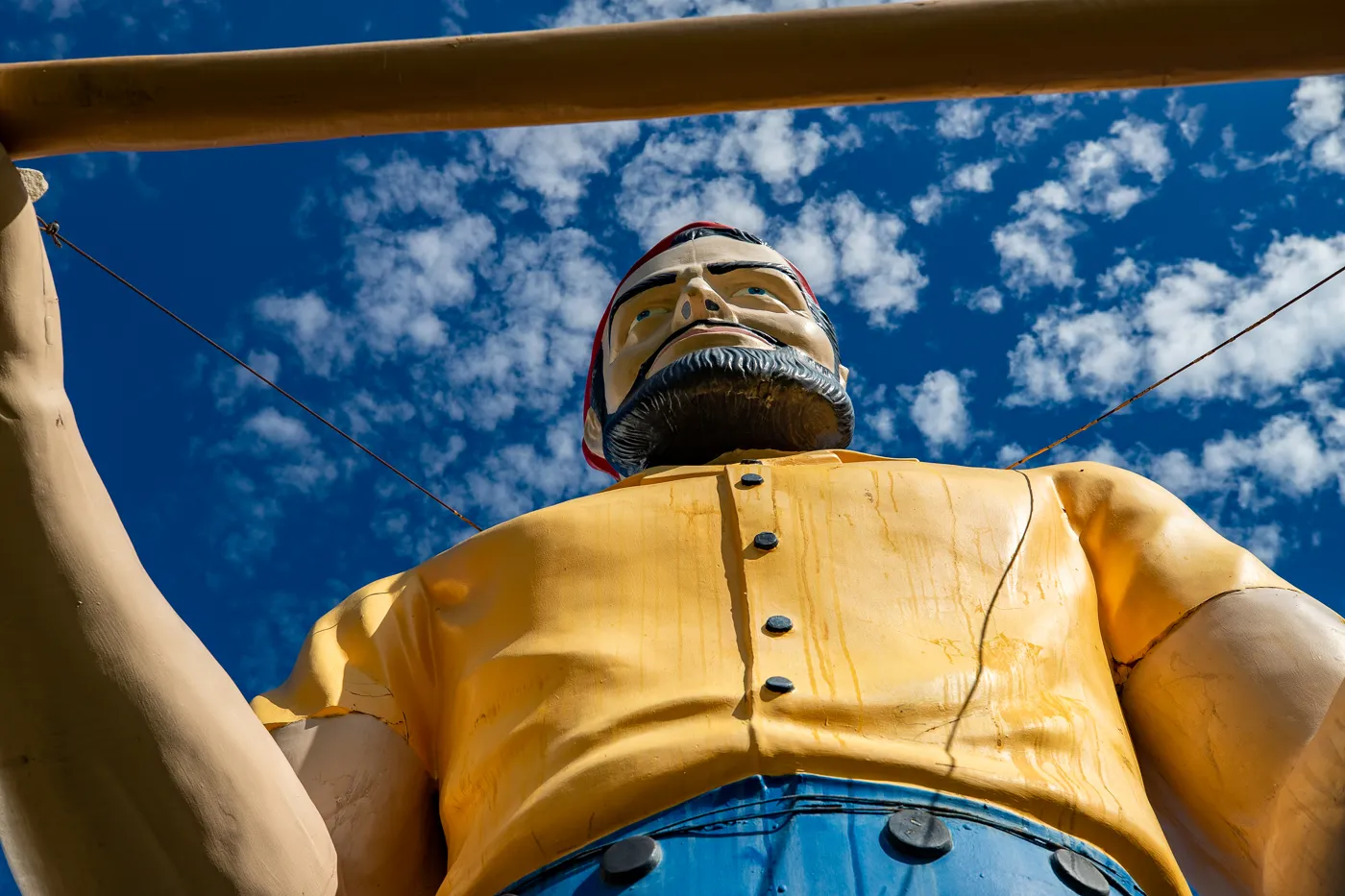 Northern Arizona University Skydome Lumberjack Muffler Man in Flagstaff, Arizona - World's First Muffler Man on Route 66