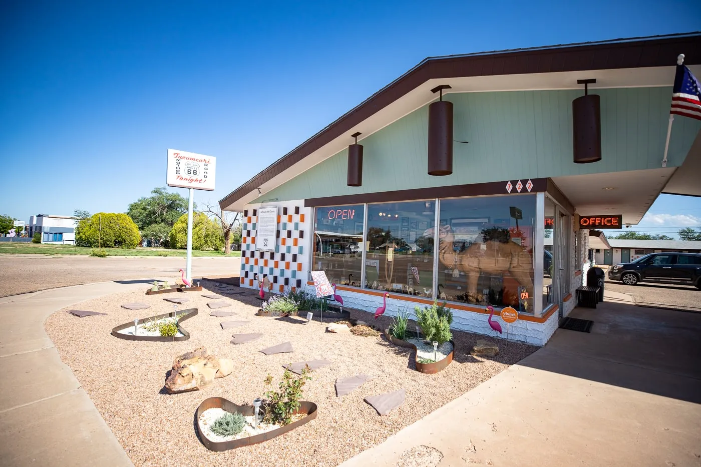 Reception area at Motel Safari in Tucumcari, New Mexico (Route 66 Motel)