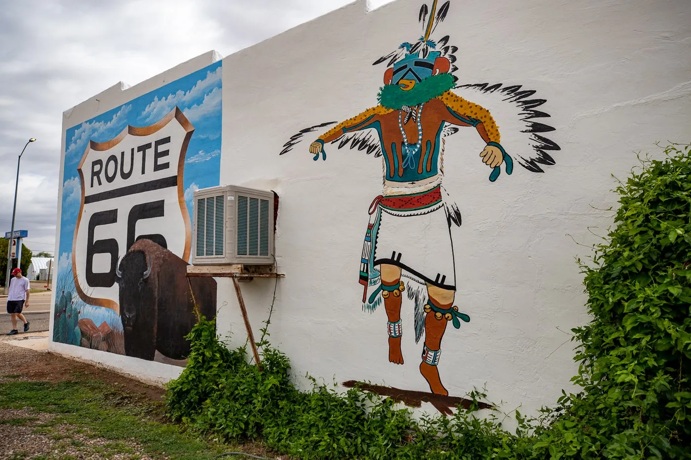 Murals at Tee Pee Curios in Tucumcari, New Mexico - Route 66 Roadside Attraction