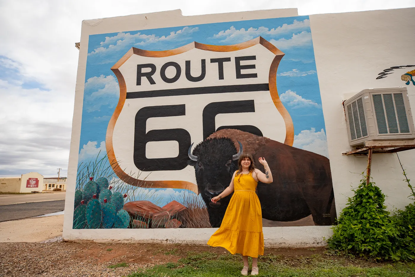 Murals at Tee Pee Curios in Tucumcari, New Mexico - Route 66 Roadside Attraction