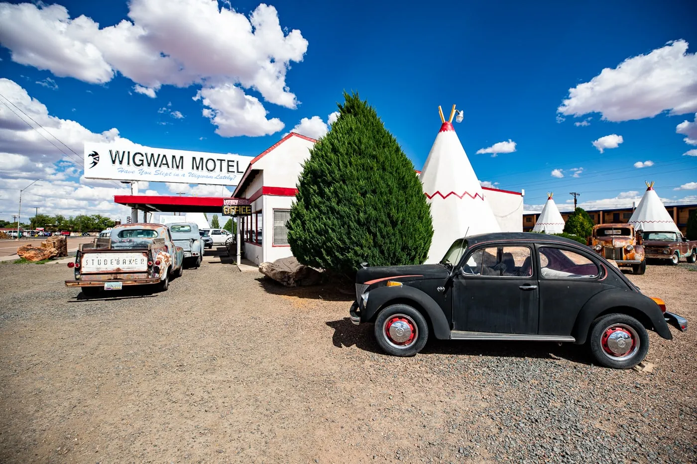 Reception building at Wigwam Motel in Holbrook, Arizona - Route 66 Motel - Wigwam Village Motel #6