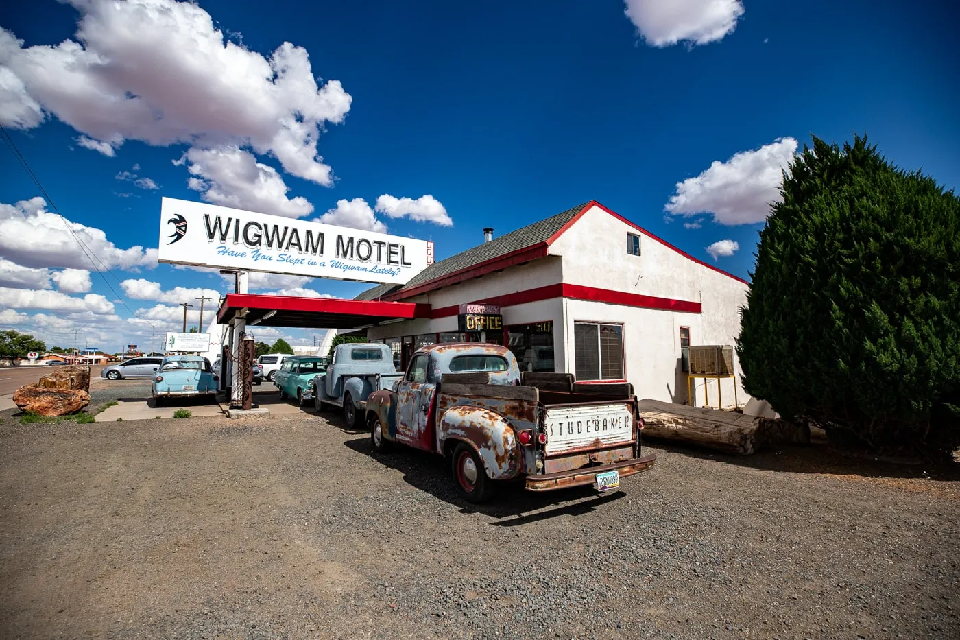 Reception building at Wigwam Motel in Holbrook, Arizona - Route 66 Motel - Wigwam Village Motel #6