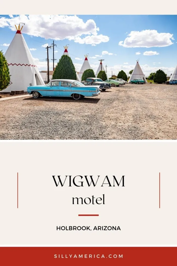 “Have you slept in a Wigwam lately?” This iconic Route 66 motel has been attracting travelers from the road with its unusual architecture since 1950. Spend the night at the Wigwam Motel in Holbrook, Arizona. Also known as Wigwam Village No. 6.