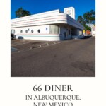 Craving that classic diner experience while road tripping Route 66? This Albuquerque restaurant has it all: vintage design, neon lights, memorabilia, photos ops, an exemplary menu, and some of the best milkshakes on The Mother Road. Pull over for for lunch or dinner and step into the 1950s at 66 Diner in Albuquerque, New Mexico. Visit this classic diner on your ROute 66 road trip through New Mexico. It is a must for your travel itinerary! #Route66 #Route66RoadTrip #NewMexico #NewMexicoRoadTrip