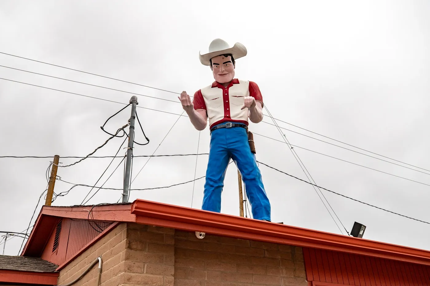 Dude Man - Cowboy Muffler Man in Gallup, New Mexico Route 66 Roadside Attraction